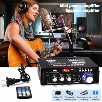Wzmacniacz HiFi radio pilot 600W BT USB 12V/230V [23010000749]